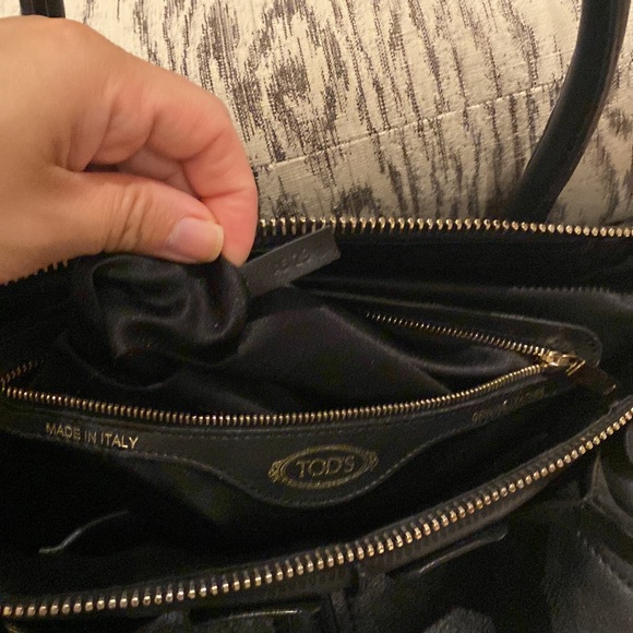 Tod’s DD bag toppe convertible satchel/crossbody purse in black leather - Picture 4 of 10